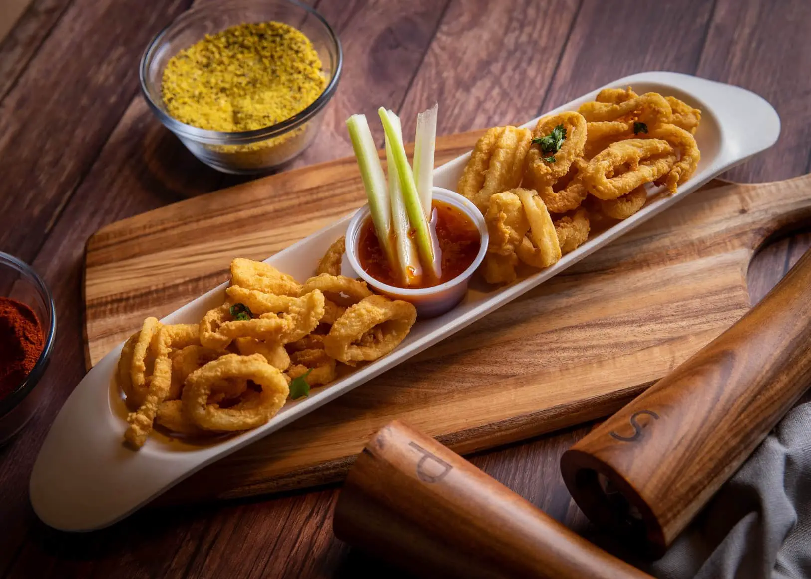 a plate of calamari showing what it is
