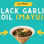 Recipe image black garlic oil Mayu