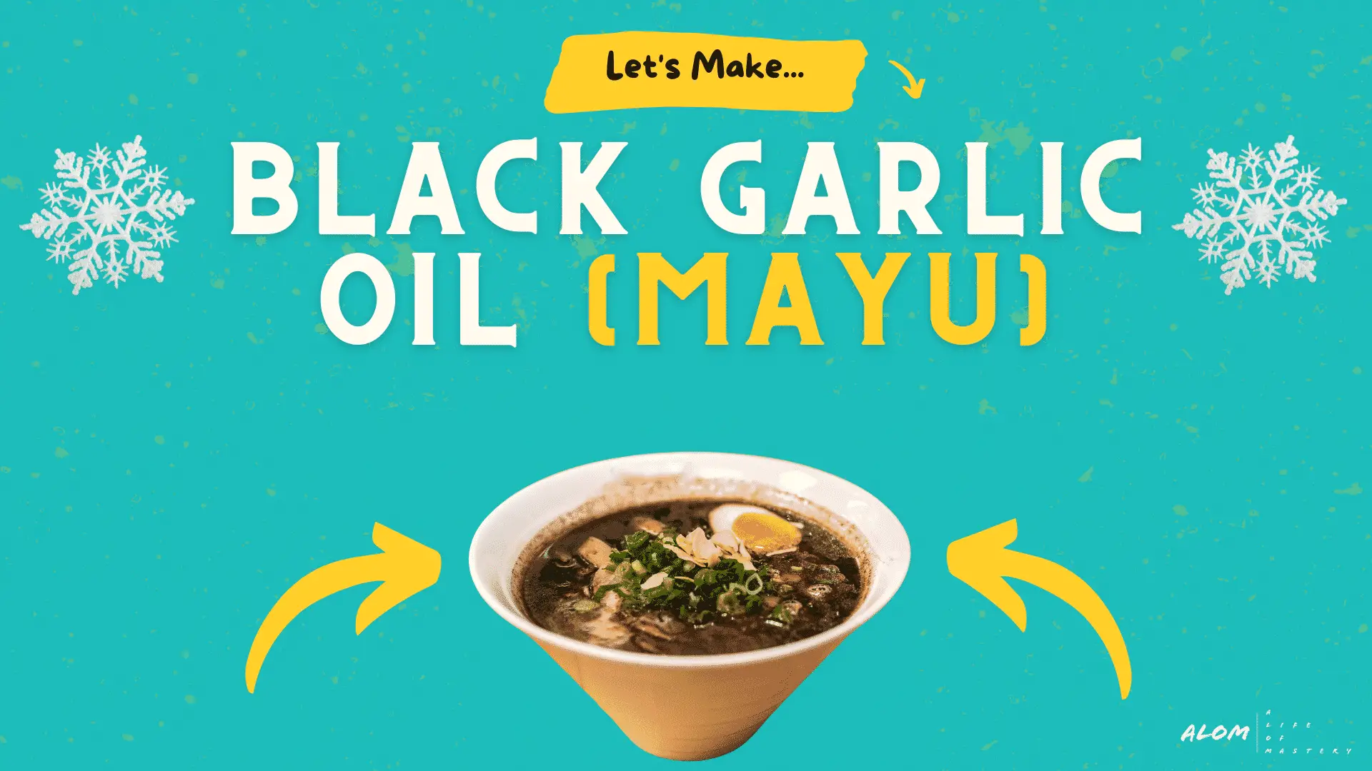 Recipe image black garlic oil Mayu