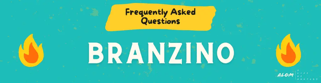 FAQ graphic for branzino