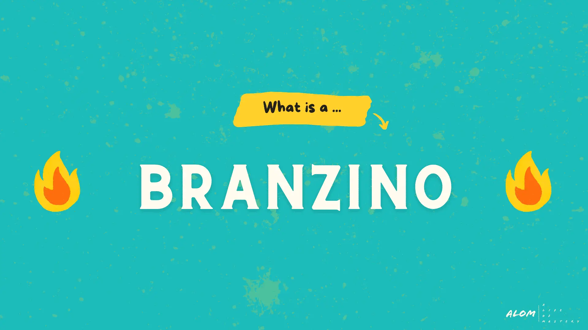 An illustrated title for branzino